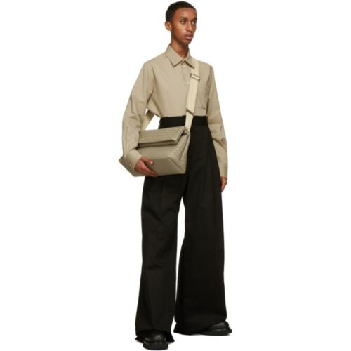Bottega Veneta Beige Herringbone Cotton V Pocket Shirt | Size 39 (M) RRP $635 - Picture 3 of 8