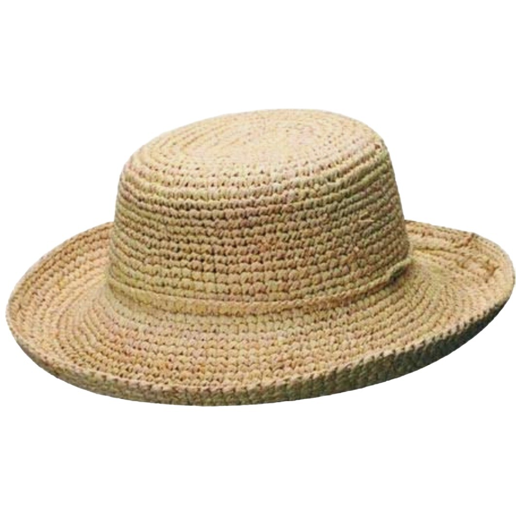 Scala Womens Crochet Raffi Crushable Handcrafted Packable Natural One Size Hat Scala Womens Crochet Raffi Crushable Handcrafted Packable  main image 4