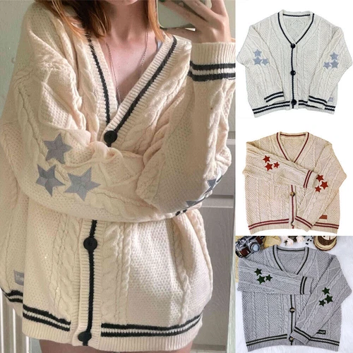 NEW Cardigan Taylor Swift Folklore Knitted Cozy Lazy Autumn Hot - Picture 1 of 25