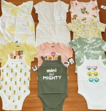 NEW Old Navy Girls 3-6 MONTHS Clothing Lot 10 PIECES Bodysuits Summer 10-898-22