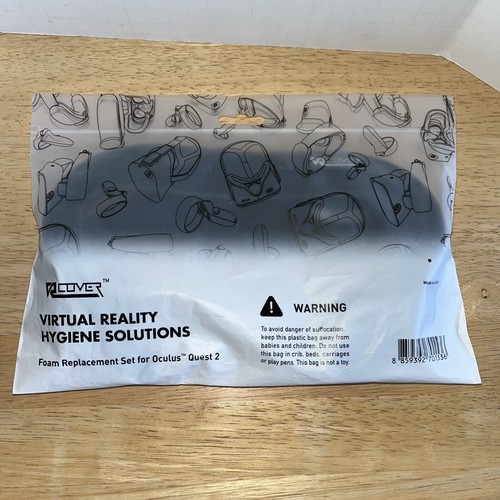 VR Facial Interface and 2 Foam Replacement Set for Oculus Meta Quest 2 - Picture 6 of 7
