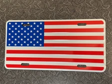 American Flag USA Custom License Plate - Custom Car Tag - License Plate