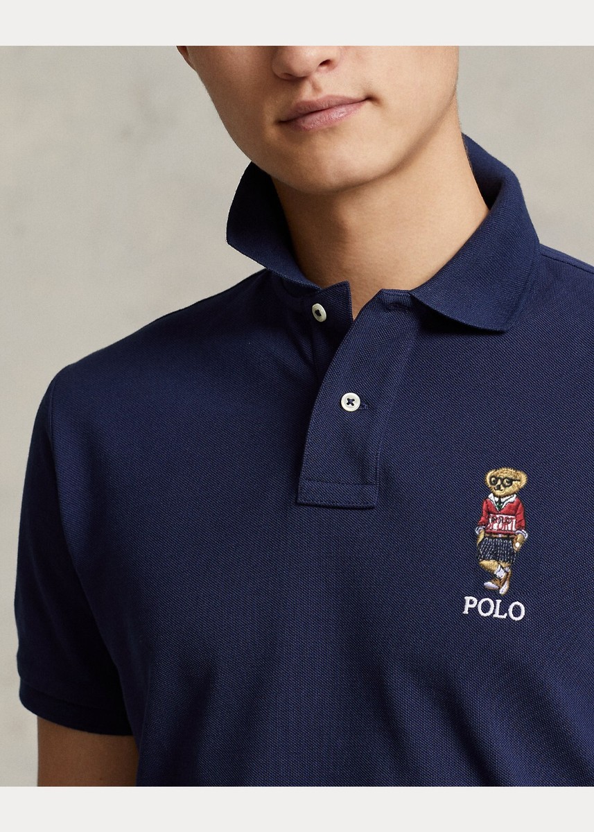 Polo Ralph Lauren Men's Classic Fit Bear Mesh Polo Shirt (X Polo Ralph Lauren Men's Classic Fit Bear Mesh Polo Shirt (X