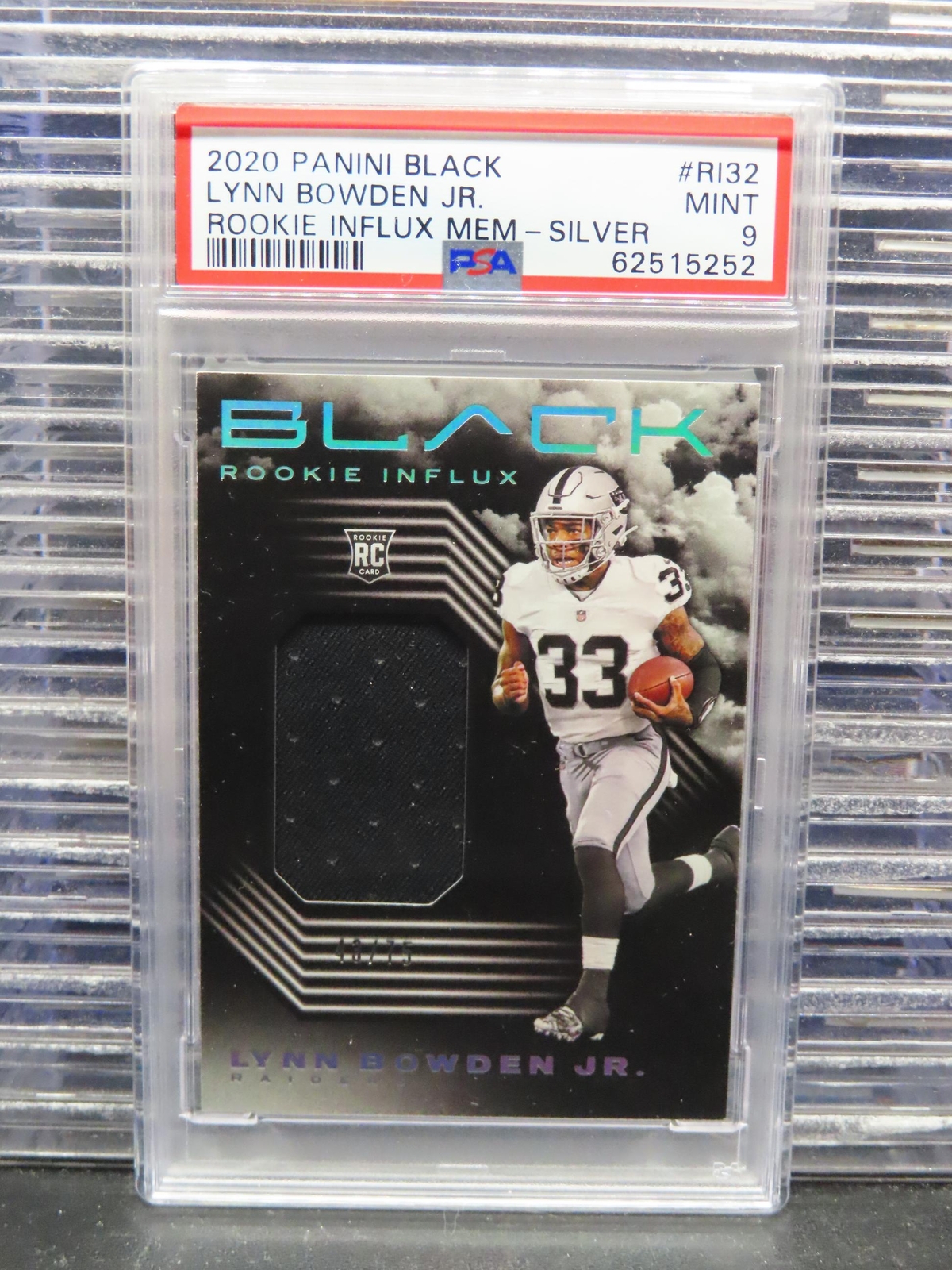 Lynn Bowden Jr. Panini Black Rookie Influx Memorabilia #RI32 Silver