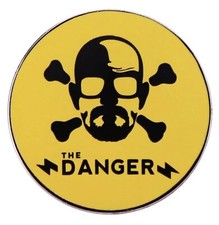 Walter White Heisenberg I am Danger Poison Crossbones Breaking Bad Enamel Pin