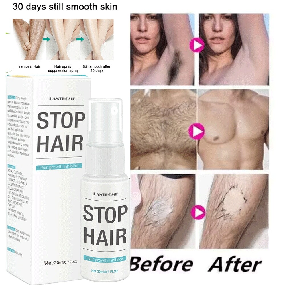 1-10PCS Permanent Hair Removal Cream Painless Stop Hair Growth Inhibitor Remover