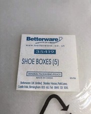 Nowy 5 plastikowych pudełek na buty organizer schowek pod łóżkiem firmy Betterware