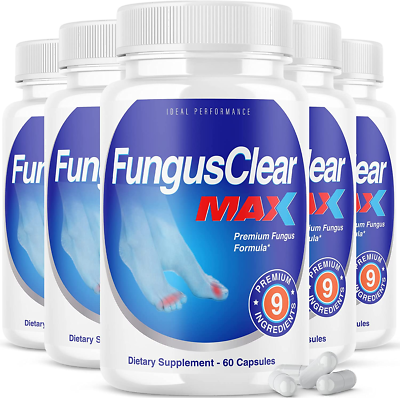 #ad 5 Pack Fungus Clear Max Toenail Pills 300 Capsules $99.95