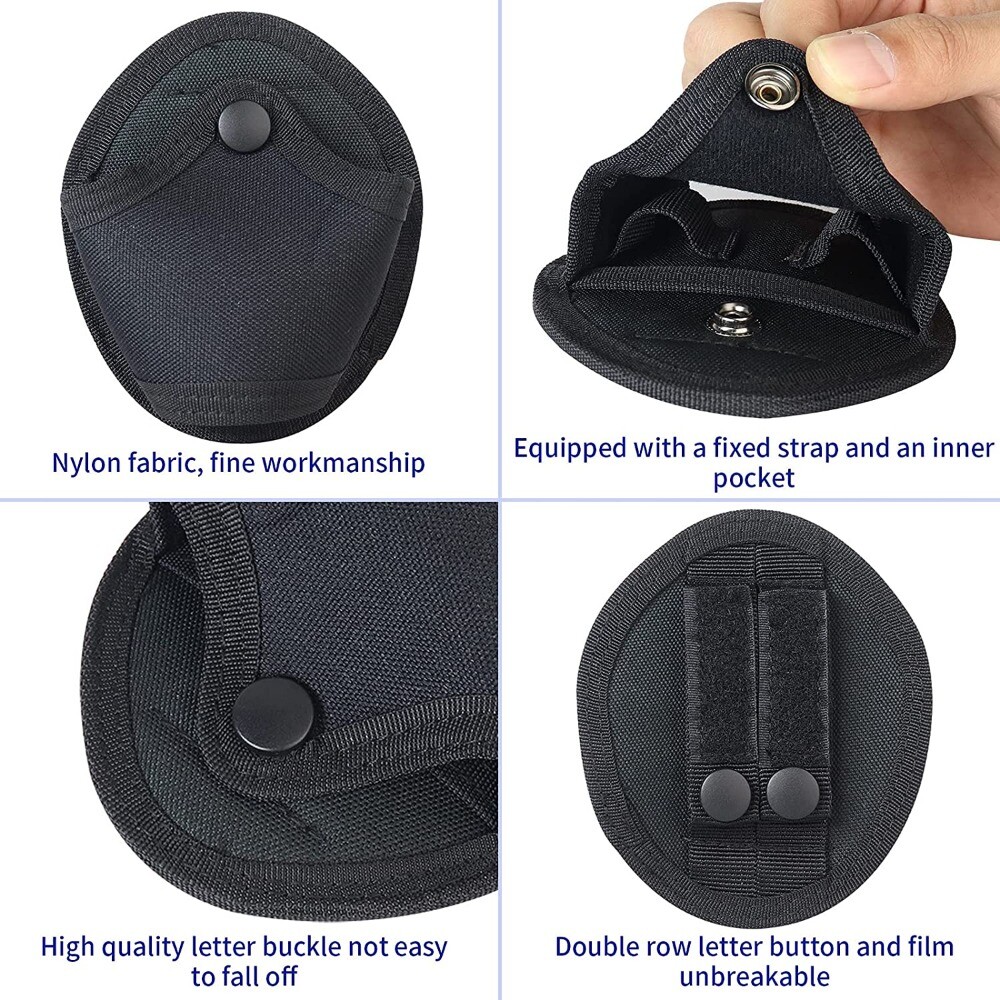 LA Police Gear Tactical Flashlight Holder - 1680D Ballistic Nylon For Duty Belts - View #4