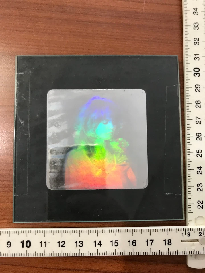 1 Hologramm Bild mit Rahmen Frau mit Blume, Holographie 3D (HX-11) - Bild 2 von 2