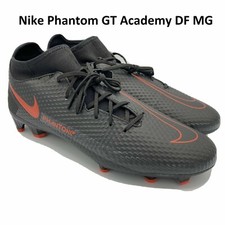 Nike Phantom GT Academy DF MG Soccer Cleats Men Black/Red CW6667-060 Sz 11.5 US