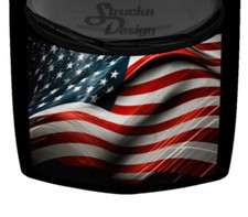 American Flag USA Abstract Grunge Truck Car Hood Wrap Vinyl Graphic Decal 58x65