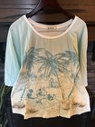 Disney Parks Mickey Minnie Mouse BEACH SURF  TSHIRT SIZE MEDIUM — photo 1