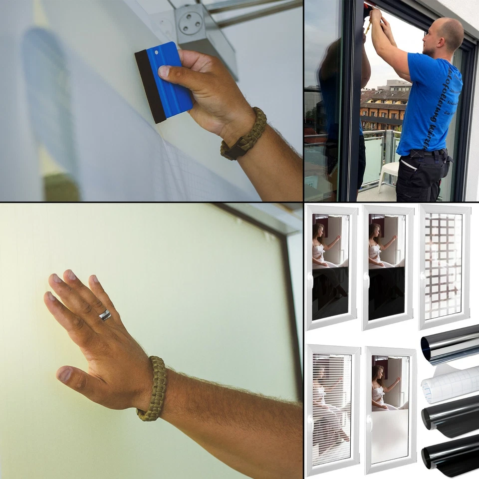 7,89€/m² Premium Spiegelfolie Milchglas Folie Sichtschutz Folien Selbstklebend  - Bild 1 von 4