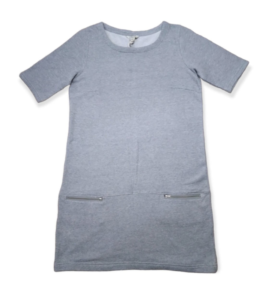 Bass Gray Short Sleeve Sweatshirt Dress Size Medium