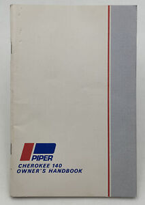 Vintage 1973 Piper Cherokee 140 Owners Handbook Manual Guide Book 20-2855 | eBay