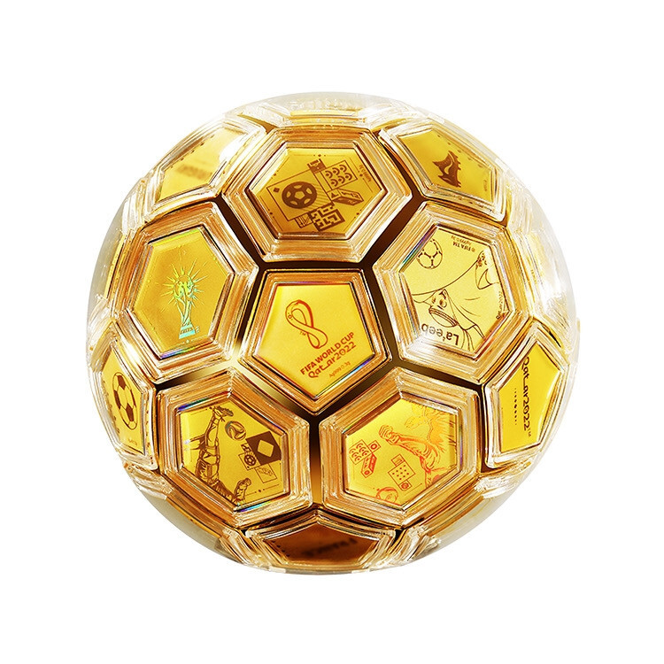 【1/18まで特別価格】FIFA W杯 2022決勝会場限定 記念グッズ FIFA World Cup 2022 Emblem 3D Replica Silver Gold Plated 1kg