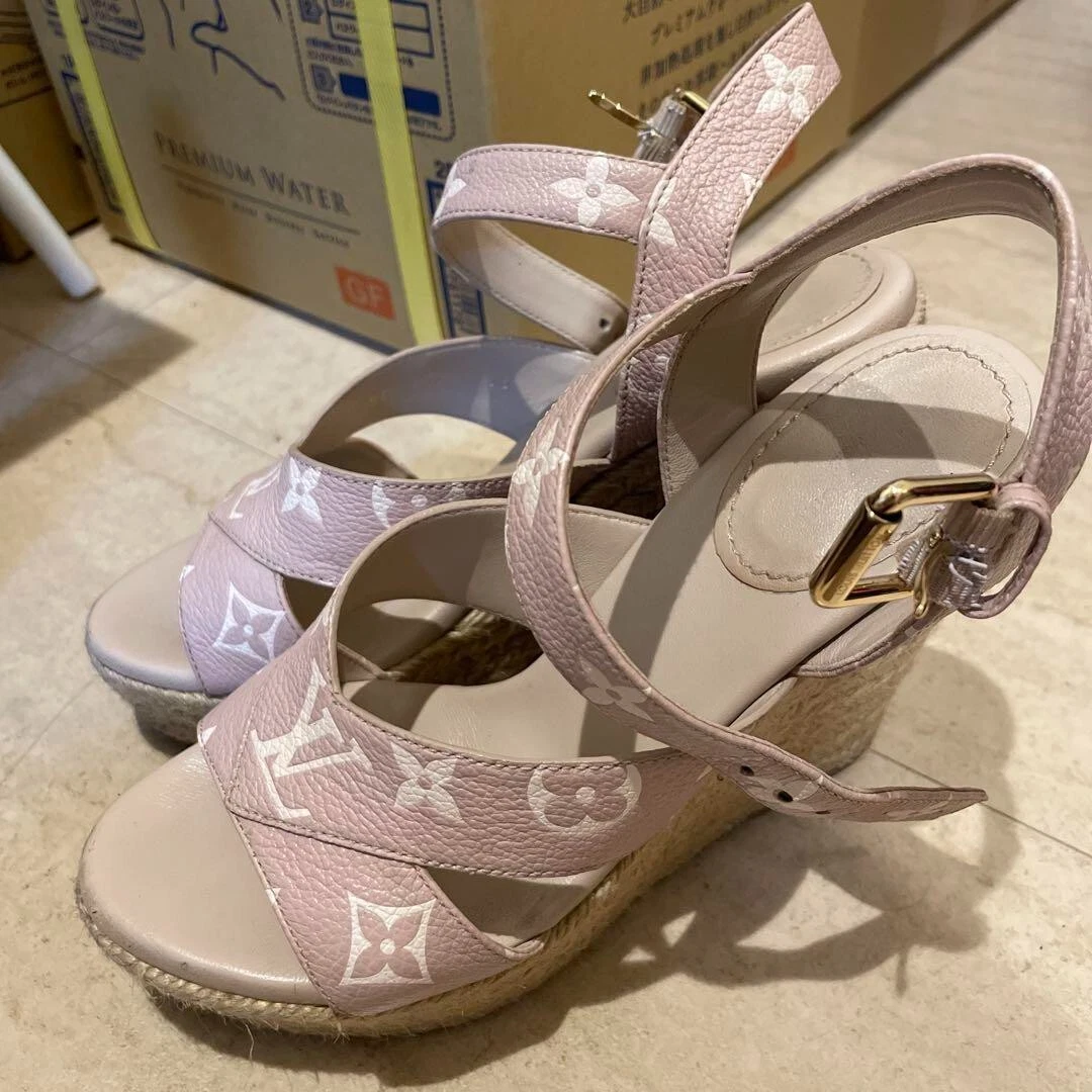 lv wedge sandals