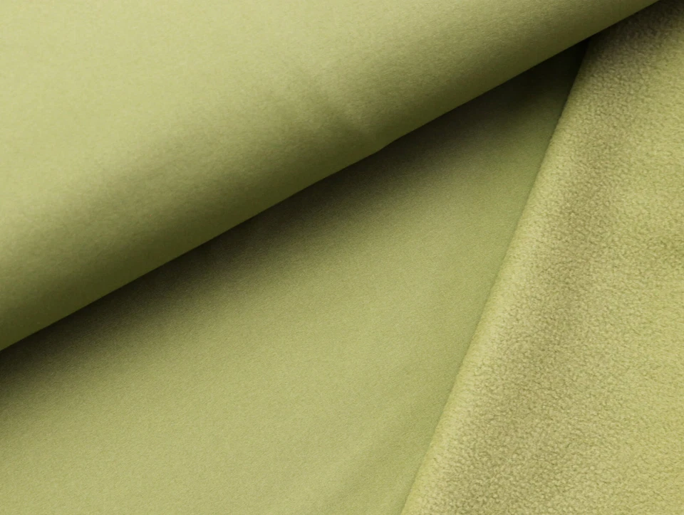 SOFTSHELL Funktionsstoff Outdoorstoff winddicht Jacke Helles OLIVE EUR 16,98/m - Bild 2 von 2