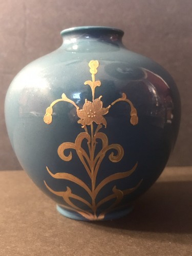 Antique German Porcelain Vase/Heubach/Art Nouveau/ C.1925/Hand Painted/ Mucha - Picture 7 of 12