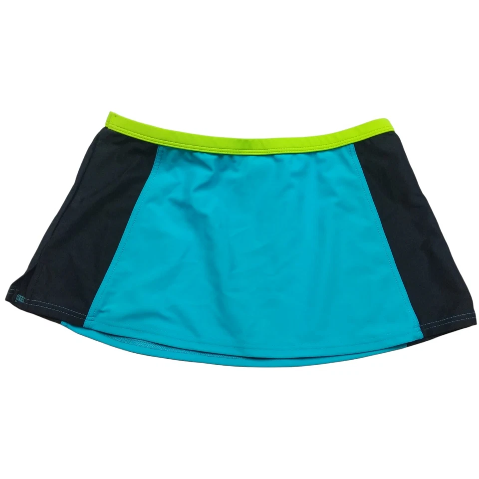 Falda de natación ZeroXposur para niñas talla 10 azul negra elástica playa piscina Foto 2 de 4