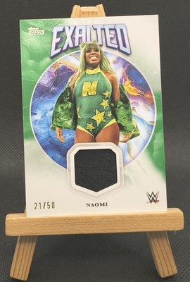 2025 Topps Exalted WWE Naomi Exalted Relics Green #ER-NAO /50 Event Used