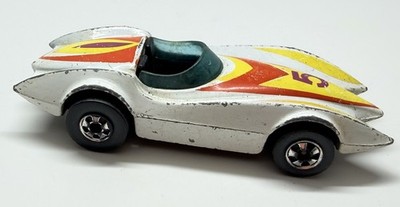 Hot Wheels Blackwall 1977 Second Wind Mach 5 Speed Racer White #5 Loose Used Car