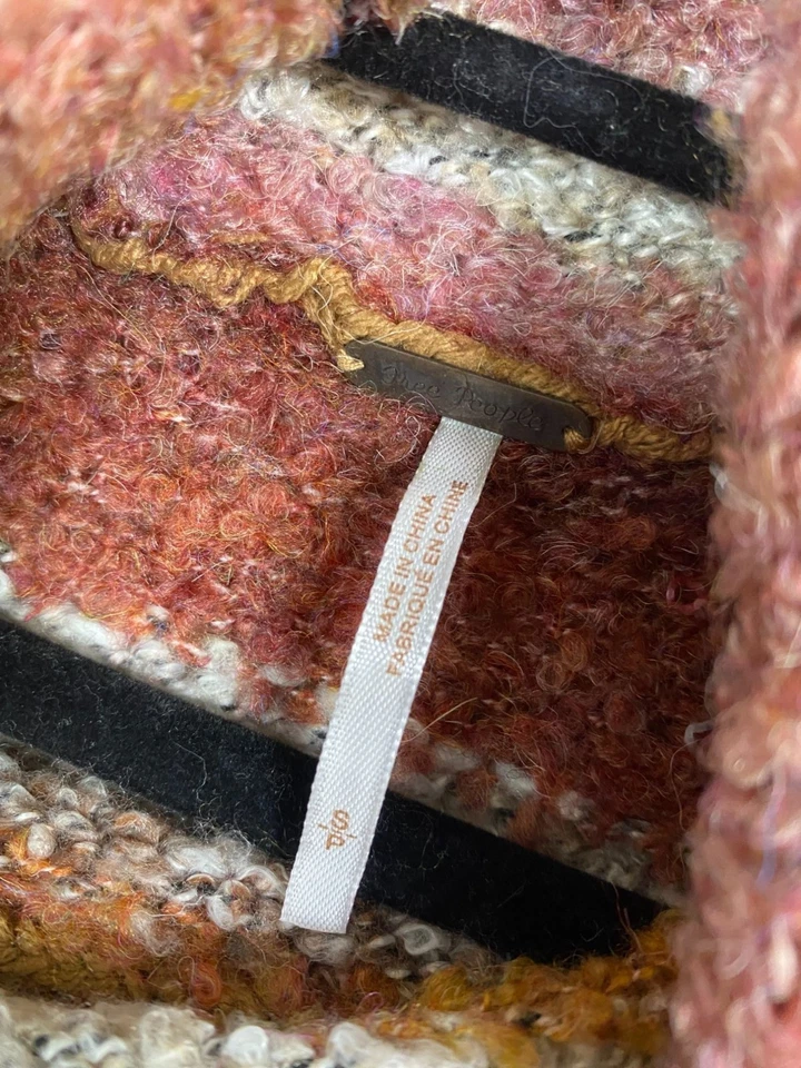 Suéter Free People My Girl Cuello Alto Rayas Mezcla Lana Capucha Cuello Talla Pequeña Foto 3 de 4