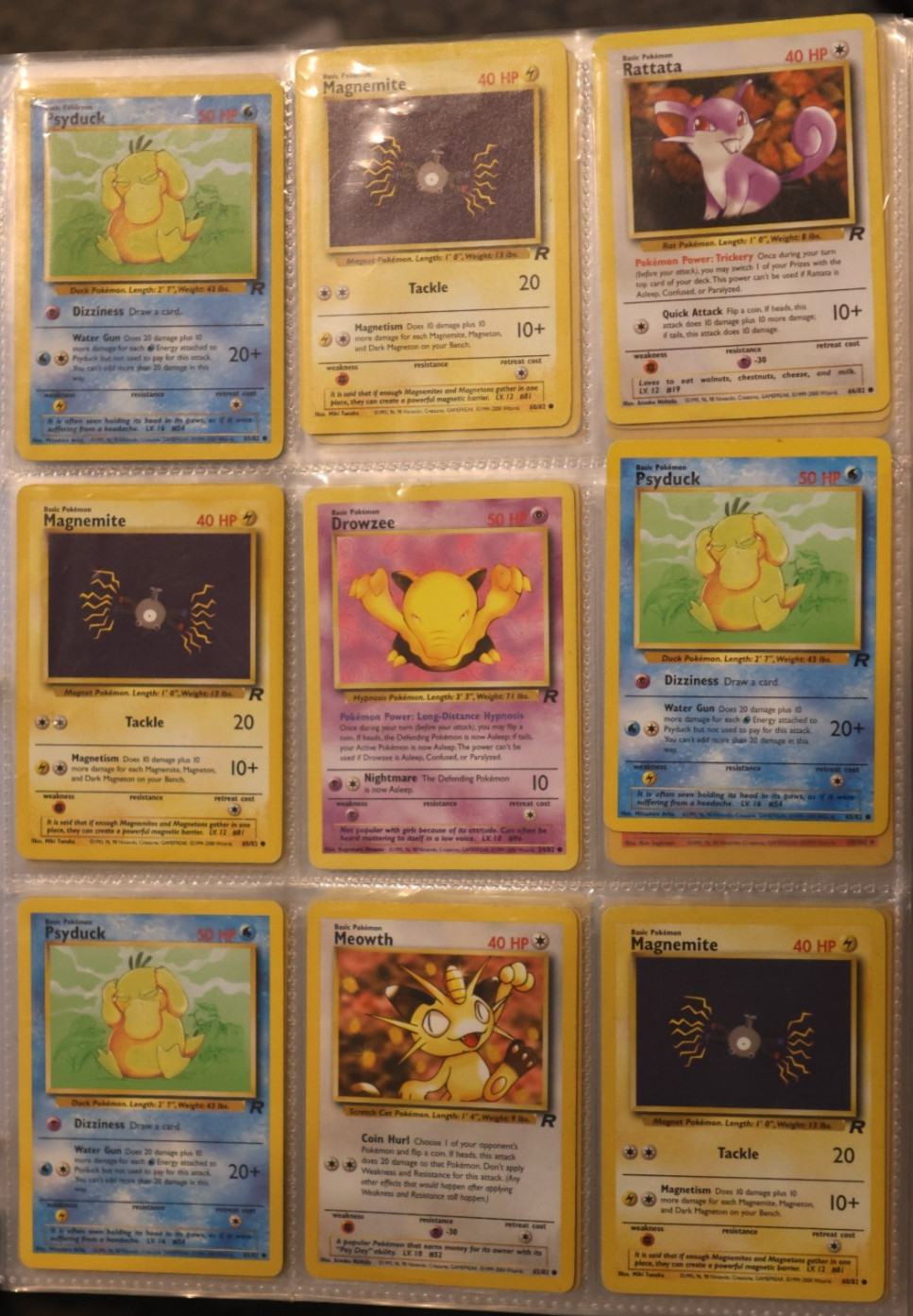VINTAGE Pokemon Card Binder Collection 220+ Cards Lot Good Condition