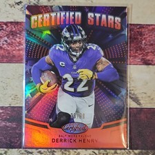 2025 Panini Certified Derrick Henry Certified Stars #CST-DHY Red Mirror /99 
