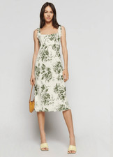 Reformation Leni Floral Print Dress Size S