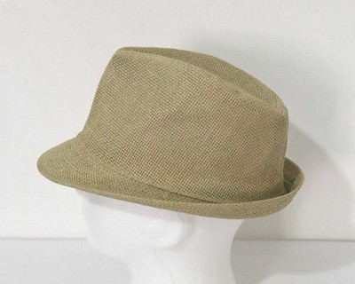 myrtle beach MB 6564 Herren Papier Gr. L/XL Natur Fedora Sommerhut