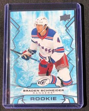 2022-23 Upper Deck Ice Braden Schneider Rookie Card #119 Rangers. rookie card picture