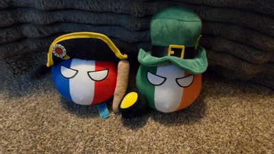 Makeship Drew Durnil Countryball Plushie 2 Set, No Tag or Bag, Minor Damages