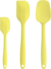 Silicone Spatula Set - Rubber Spatula - 600°F Heat Resistant Baking Spoon & Spat