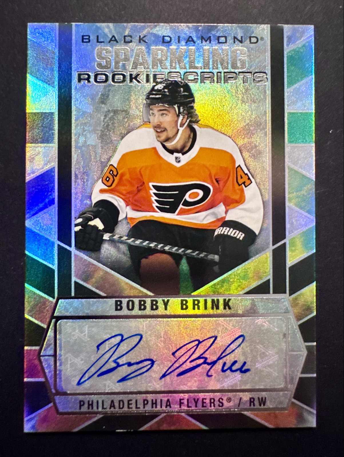 Bobby Brink 2022-23 Upper Deck Black Diamond - Sparkling Scripts ROOKIE AUTO