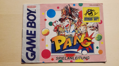 Pang Anleitung - Nintendo Gameboy Classic Anleitung - Hudson Soft - PAL - NOE-1