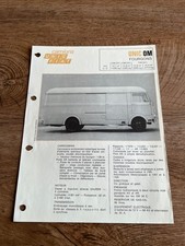brochure véhicule utilitaire N15 unic fiat om fourgons