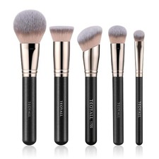 5 Pcs Professional Makeup Brush Set for Full Face - Foundation, Concealer,