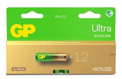 GP ULTRA ALKALINE AA/LR6 - Akku. 12er Pack - Garantie: 12M