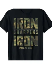 Men's Christian Camouflage Scripture Fitness T-Shirt - 100% Cotton 220gsm Heavyw