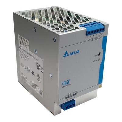 Delta DRP-24V480W1CAN Power Supply, 100-240VAC In, 20A 24VDC 480W Out, DIN Rail