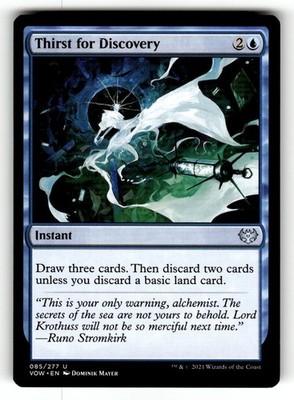 Thirst for Discovery Innistrad: Crimson Vow U 85 NM