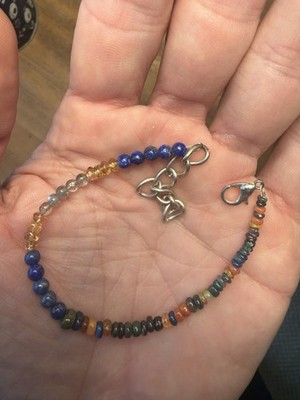 17ct 6.5inch Smoked Welo Opal Bracelet