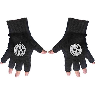 Helloween Pumpkin Band Logo Fingerless Gloves One Size