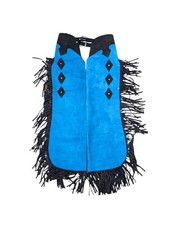 Women's Cowgirl Buckskin Suede Leather Chaps Rodeo Western Pants, Gifts for Her