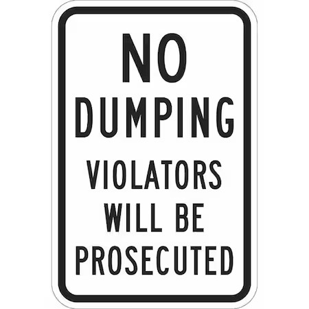 Lyle T1-1119-Dg_12X18 Facility Sign, 18 In H, 12 In W, Aluminum, Vertical