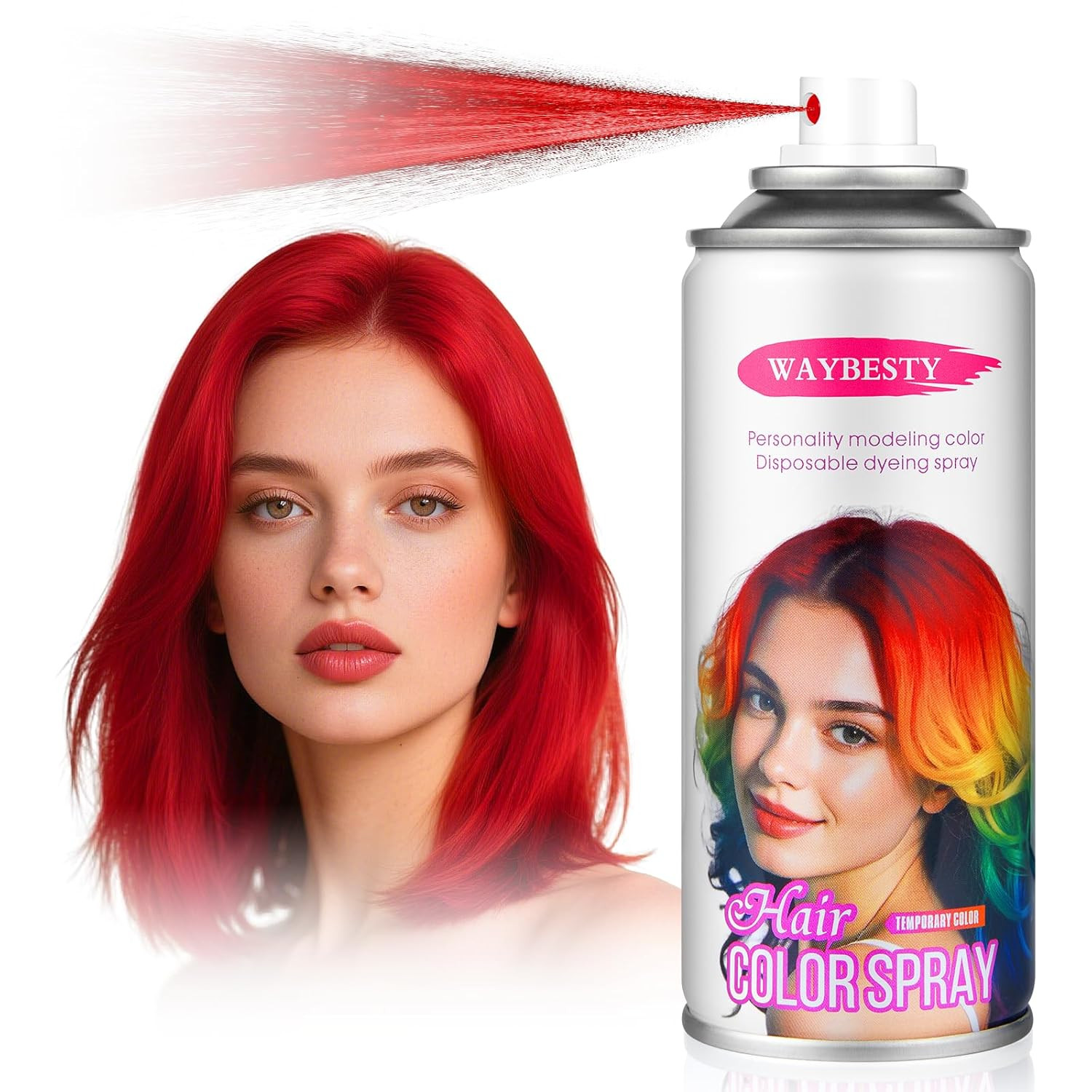 One-Day Temporary Hair Color Spray for Kids Women Men, Washable Hair Dye Spray N