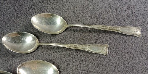 6 Watson Sterling Silver Teaspoon Unknown Design 90g Grams Estate Scrap Antique - Picture 2 of 22