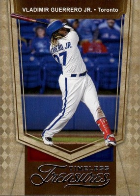 2021 Panini Chronicles Vladimir Guerrero Jr. #2 Timeless Treasures Purple 33A
